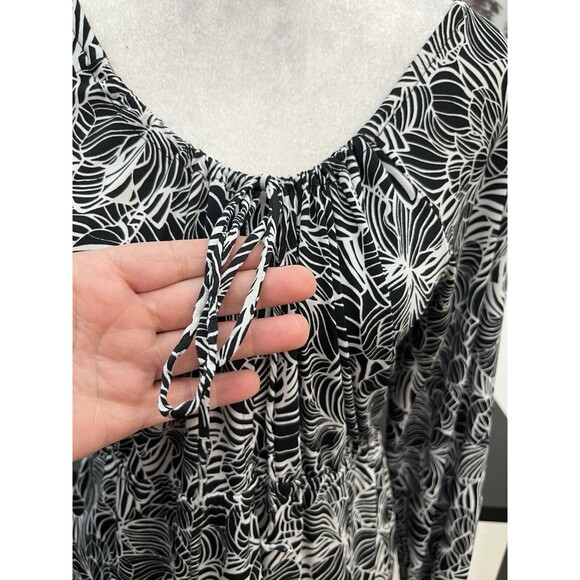 Avenue Women’s Top Blouse Plus Size 18/20  Geometric Scoop Neck Elastic Waist - Picture 9 of 15